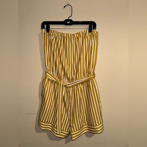 Striped Romper with Pockets